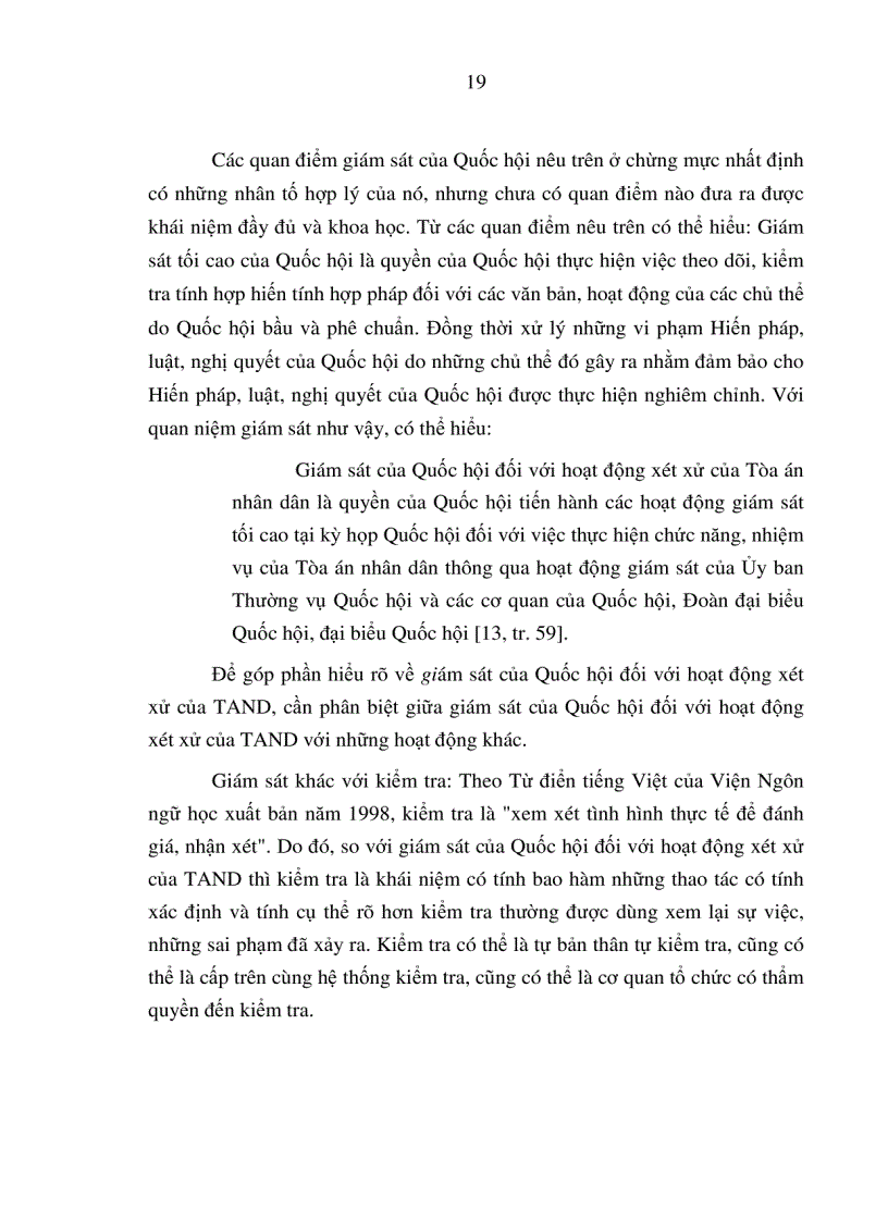 image for page Giám sát của Quốc hội đối với hoạt động xét xử của Tòa án nhân dân ở Việt Nam hiện nay