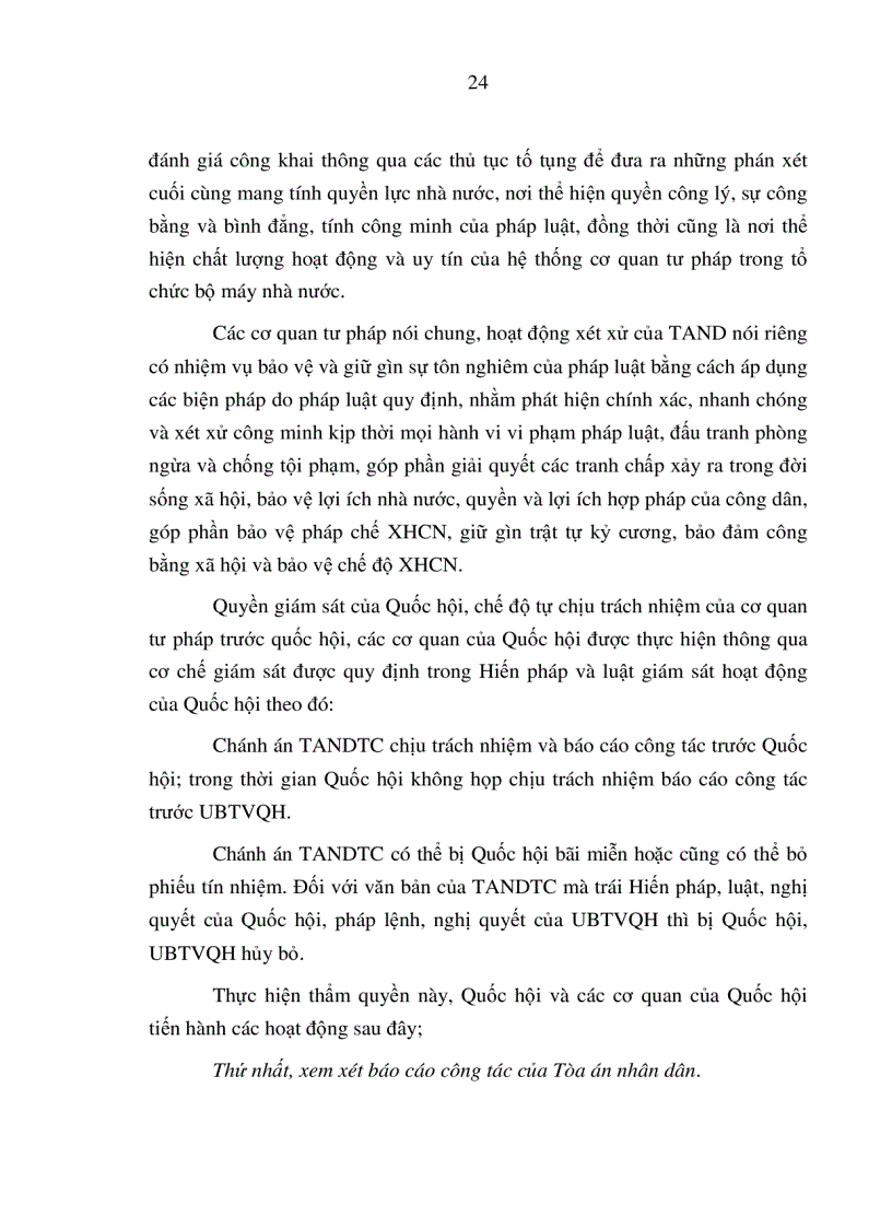 image for page Giám sát của Quốc hội đối với hoạt động xét xử của Tòa án nhân dân ở Việt Nam hiện nay