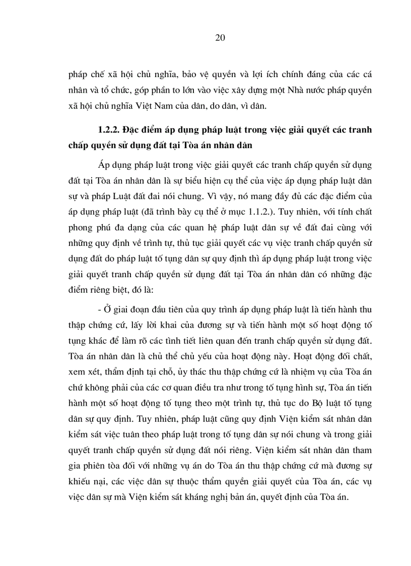 image for page Nâng cao chất lượng áp dụng pháp luật trong việc giải quyết các tranh chấp quyền sử dụng đất tại Tòa án nhân dân ở nước ta hiện nay