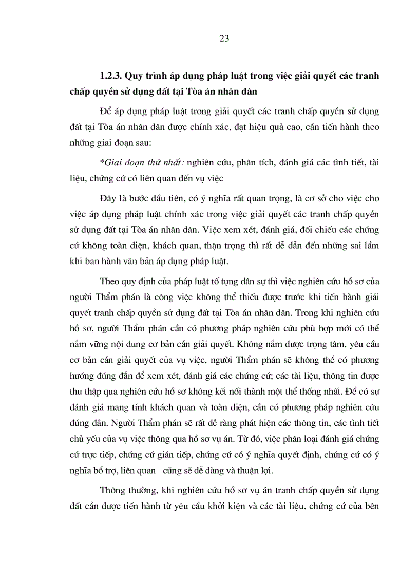 image for page Nâng cao chất lượng áp dụng pháp luật trong việc giải quyết các tranh chấp quyền sử dụng đất tại Tòa án nhân dân ở nước ta hiện nay