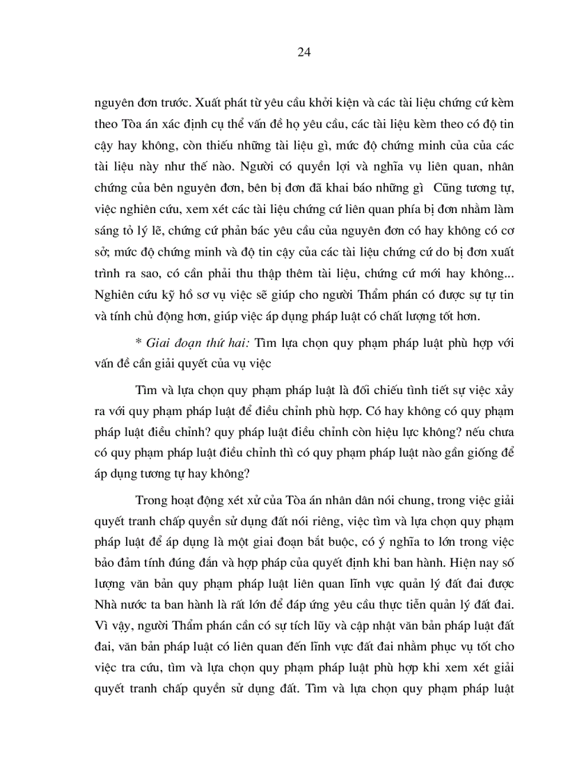 image for page Nâng cao chất lượng áp dụng pháp luật trong việc giải quyết các tranh chấp quyền sử dụng đất tại Tòa án nhân dân ở nước ta hiện nay