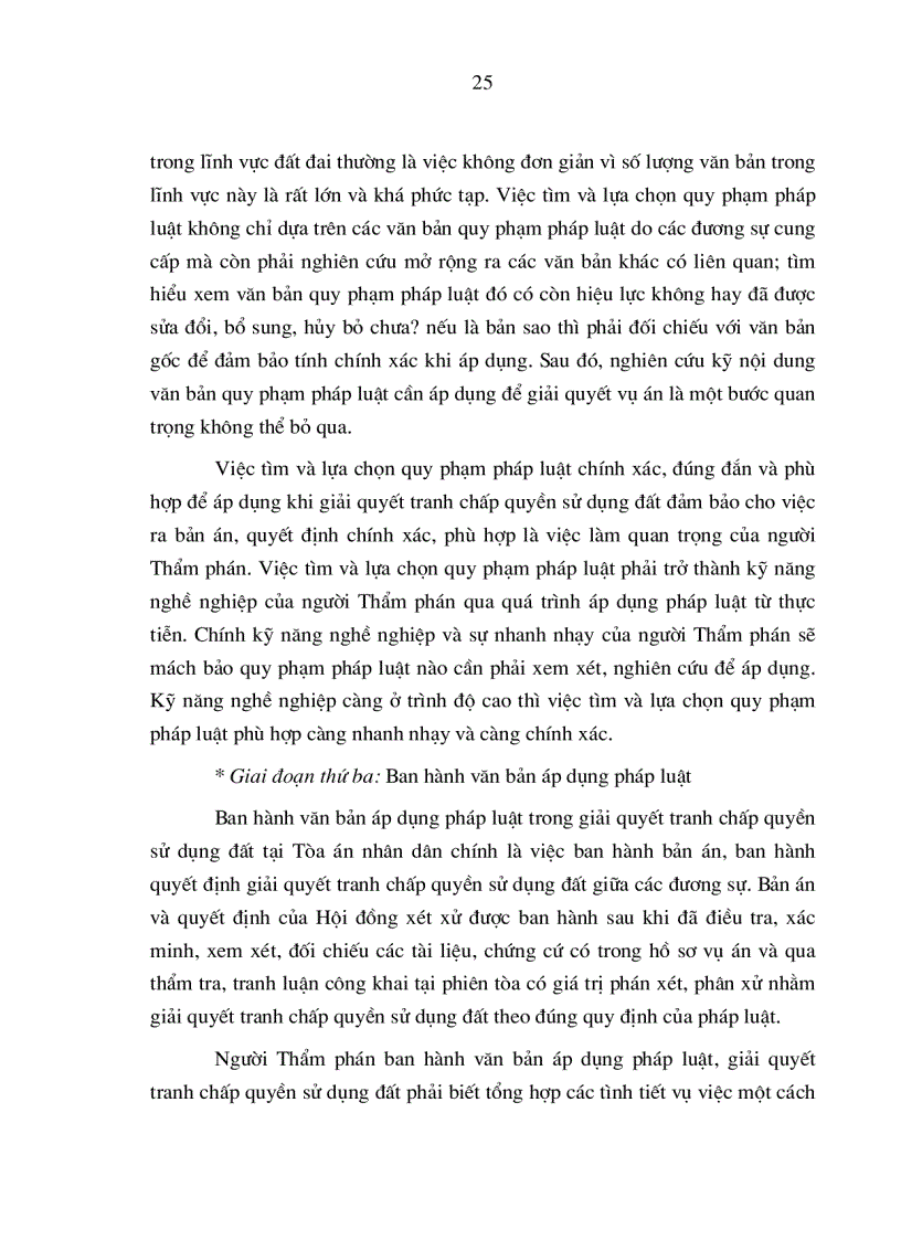 image for page Nâng cao chất lượng áp dụng pháp luật trong việc giải quyết các tranh chấp quyền sử dụng đất tại Tòa án nhân dân ở nước ta hiện nay