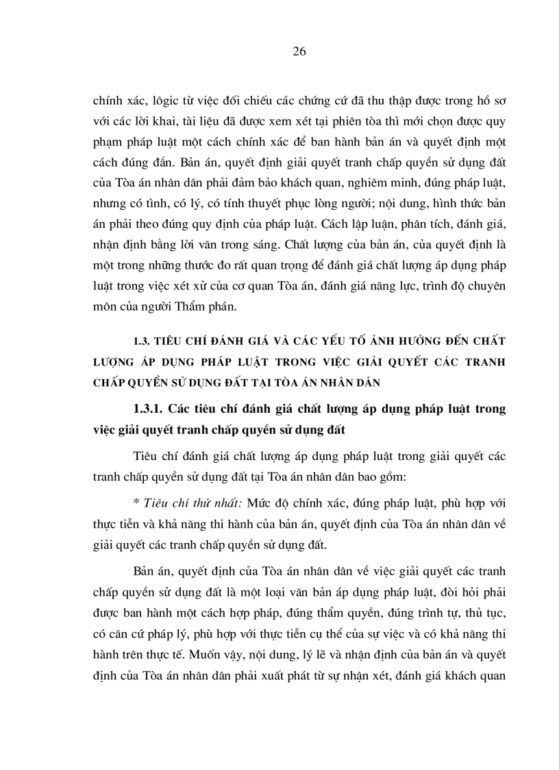 image for page Nâng cao chất lượng áp dụng pháp luật trong việc giải quyết các tranh chấp quyền sử dụng đất tại Tòa án nhân dân ở nước ta hiện nay