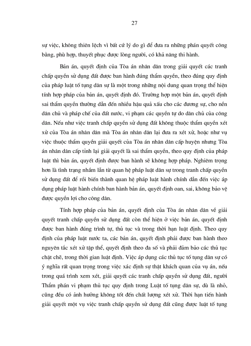 image for page Nâng cao chất lượng áp dụng pháp luật trong việc giải quyết các tranh chấp quyền sử dụng đất tại Tòa án nhân dân ở nước ta hiện nay