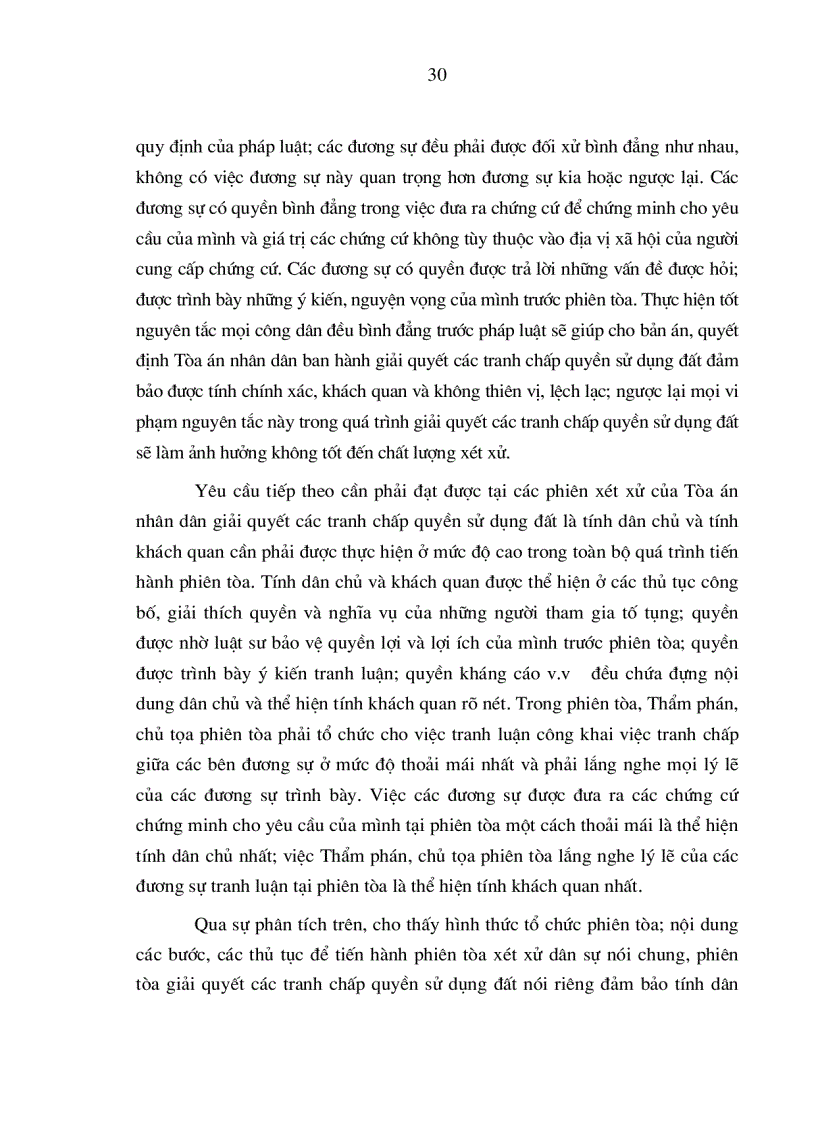 image for page Nâng cao chất lượng áp dụng pháp luật trong việc giải quyết các tranh chấp quyền sử dụng đất tại Tòa án nhân dân ở nước ta hiện nay