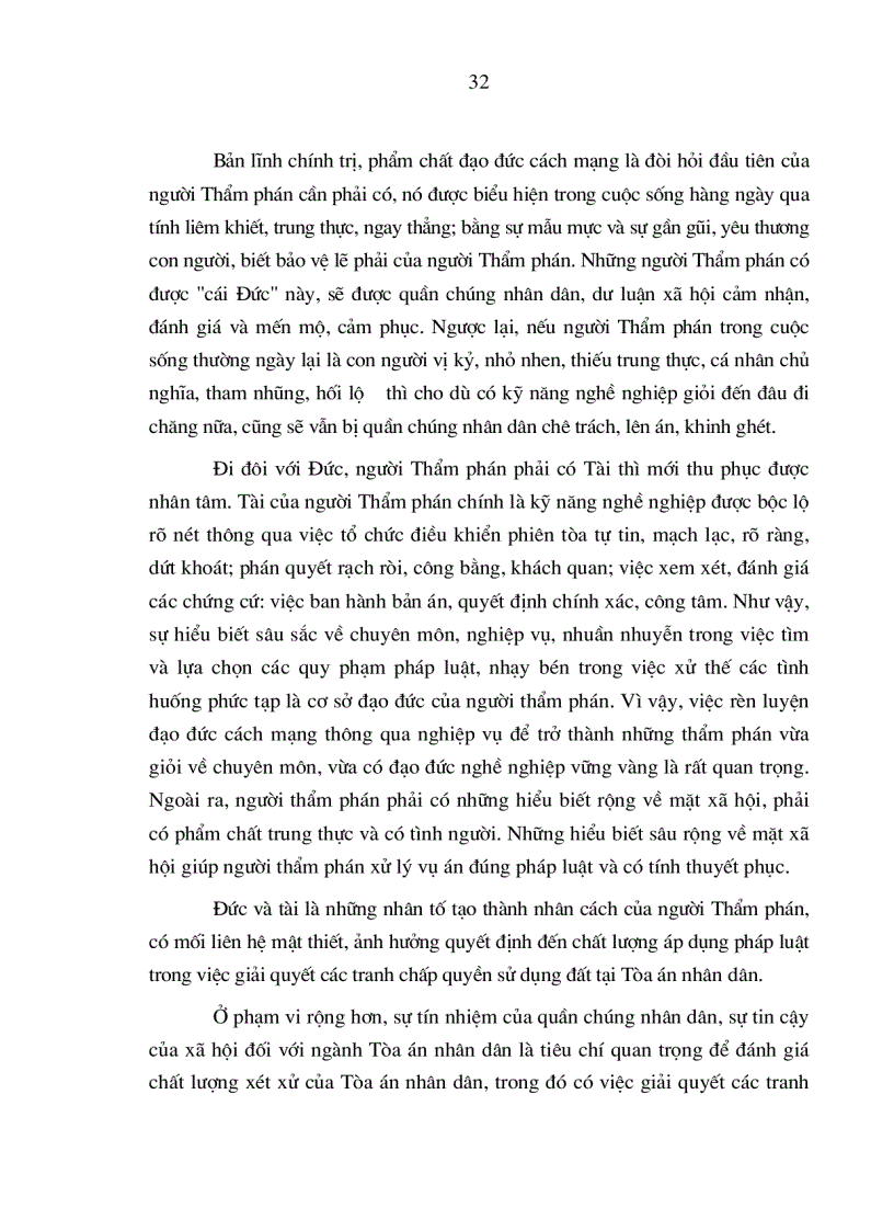 image for page Nâng cao chất lượng áp dụng pháp luật trong việc giải quyết các tranh chấp quyền sử dụng đất tại Tòa án nhân dân ở nước ta hiện nay