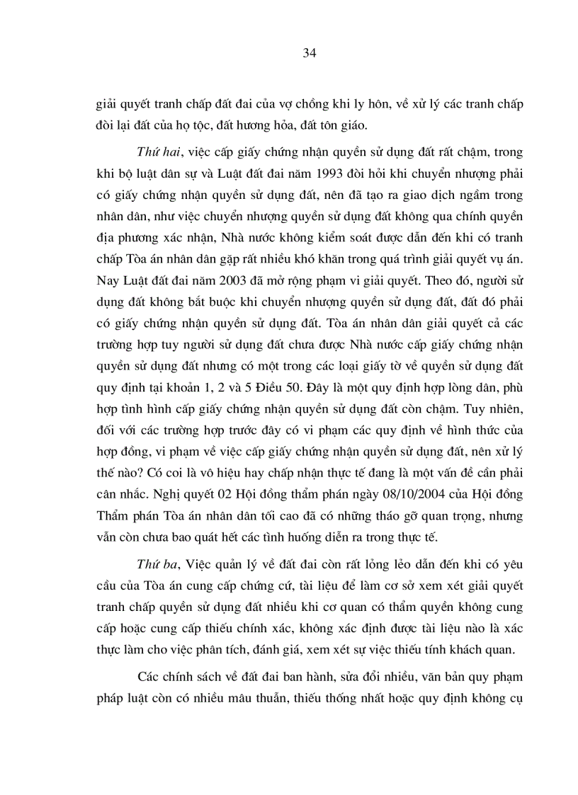 image for page Nâng cao chất lượng áp dụng pháp luật trong việc giải quyết các tranh chấp quyền sử dụng đất tại Tòa án nhân dân ở nước ta hiện nay