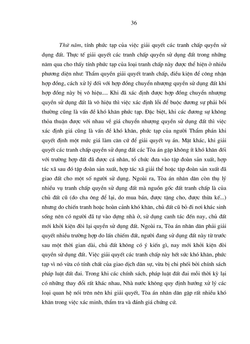 image for page Nâng cao chất lượng áp dụng pháp luật trong việc giải quyết các tranh chấp quyền sử dụng đất tại Tòa án nhân dân ở nước ta hiện nay