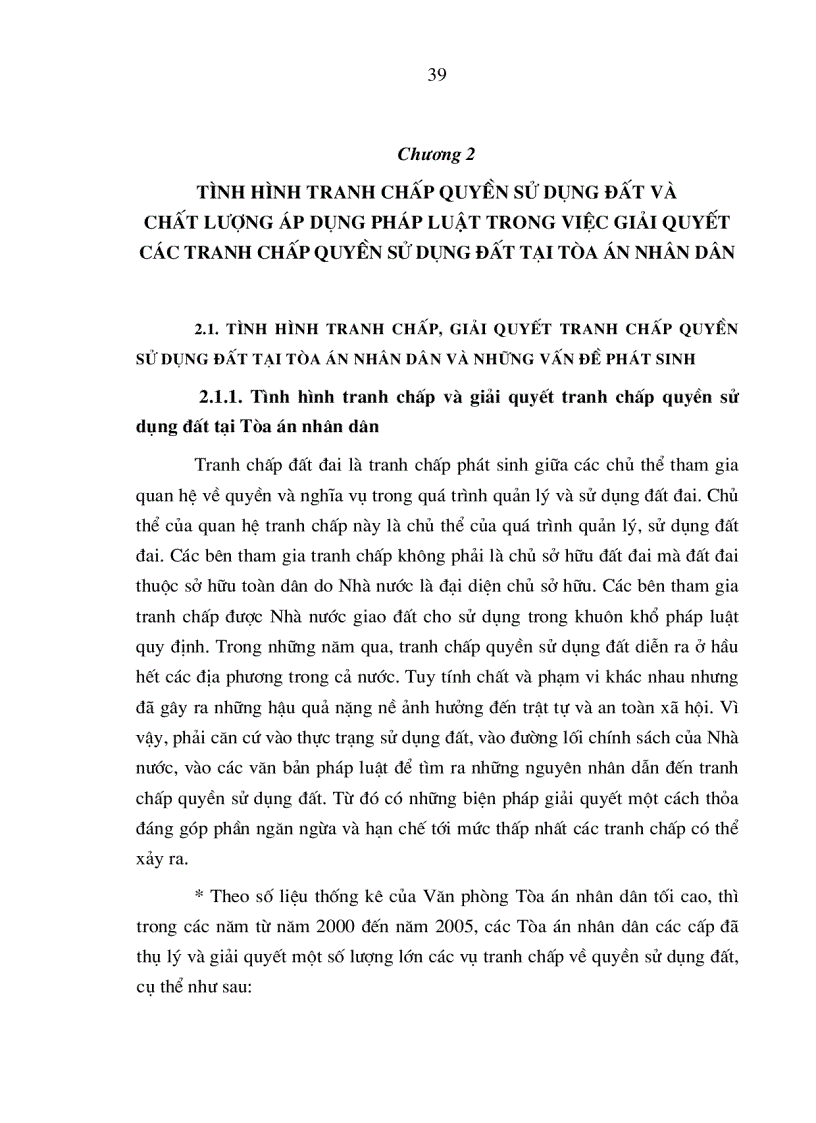 image for page Nâng cao chất lượng áp dụng pháp luật trong việc giải quyết các tranh chấp quyền sử dụng đất tại Tòa án nhân dân ở nước ta hiện nay