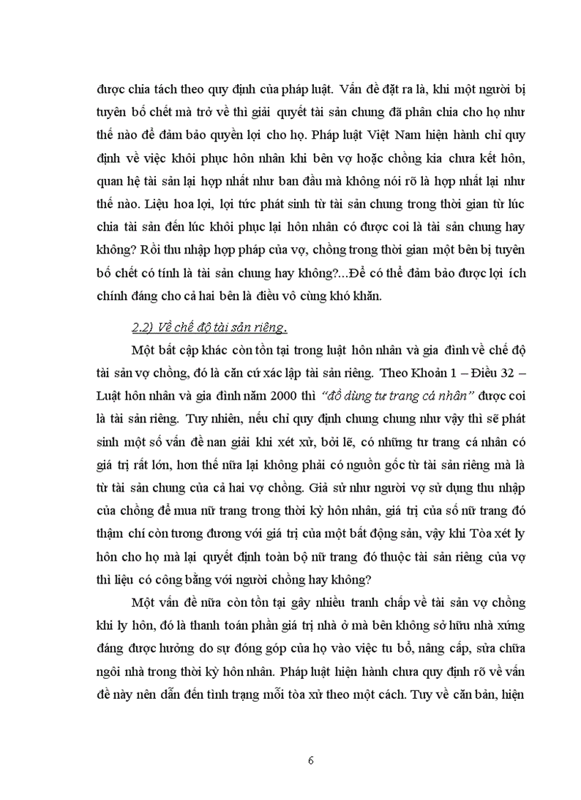 image for page Tìm hiểu những vướng mắc bất cập và hướng hoàn thiện quy định của luật hôn nhân và gia đình về chế độ tài sản vợ chồng