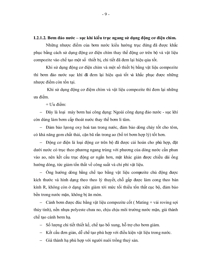 image for page Xác định cấu tạo lớp và thành phần mat nhựa hợp lý để chế tạo cánh bơm nước chuyên dụng cho nuôi trồng thủy sản từ vật liệu compozite