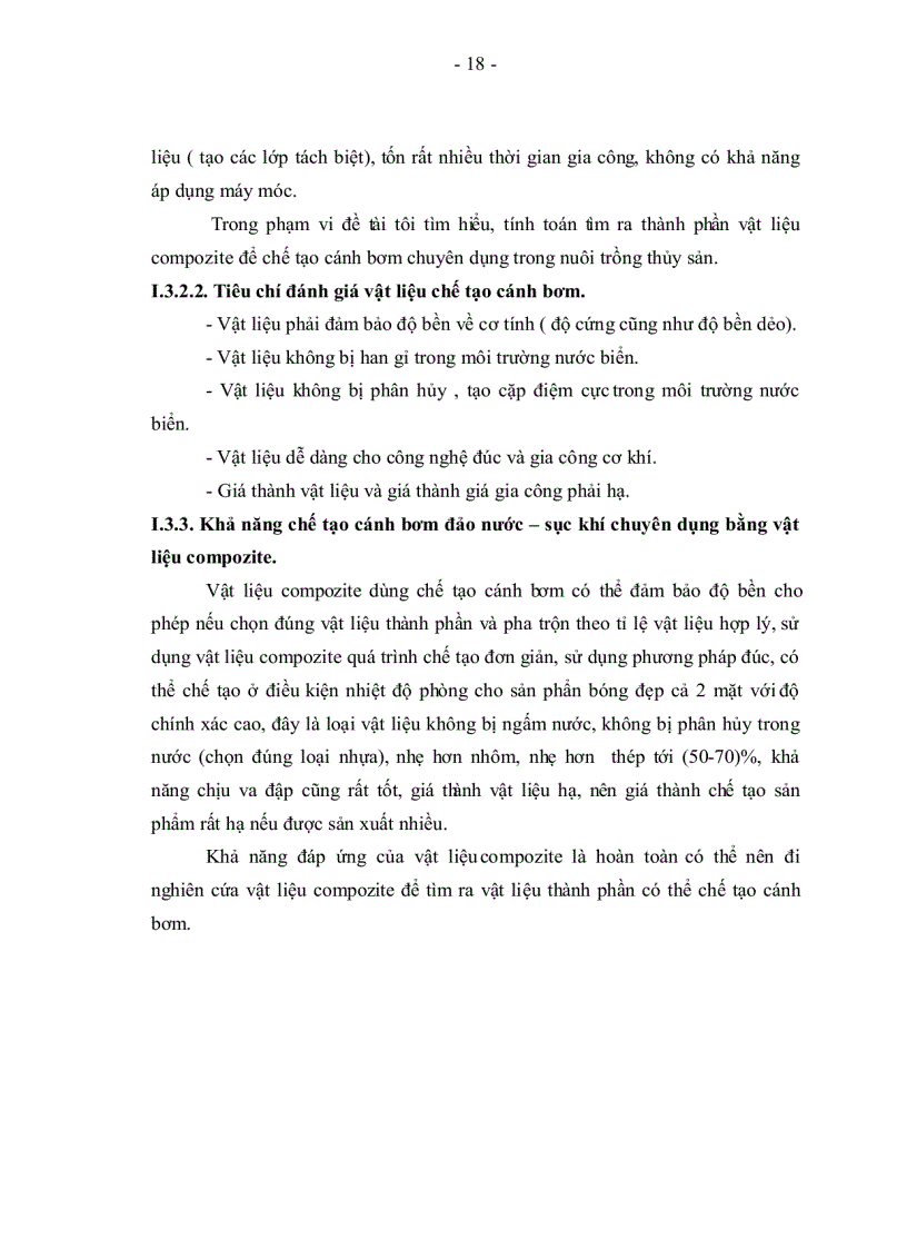 image for page Xác định cấu tạo lớp và thành phần mat nhựa hợp lý để chế tạo cánh bơm nước chuyên dụng cho nuôi trồng thủy sản từ vật liệu compozite