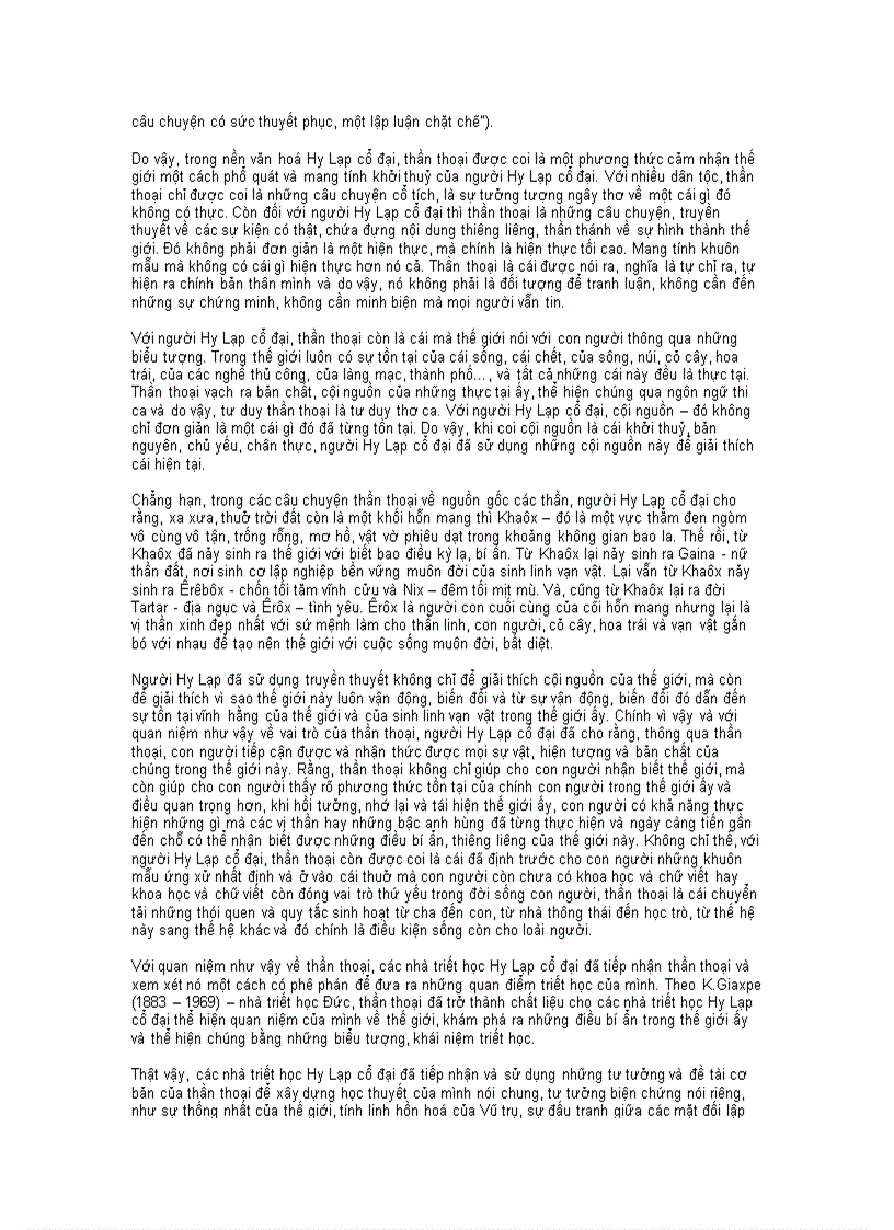 image for page Thần thoại hy lạp với sự hình thành tư tưởng biện chứng trong triết học Hy Lạp cổ đại