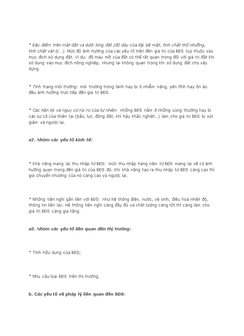 image for page Các yếu tố ảnh hưởng đến giá bất động sản