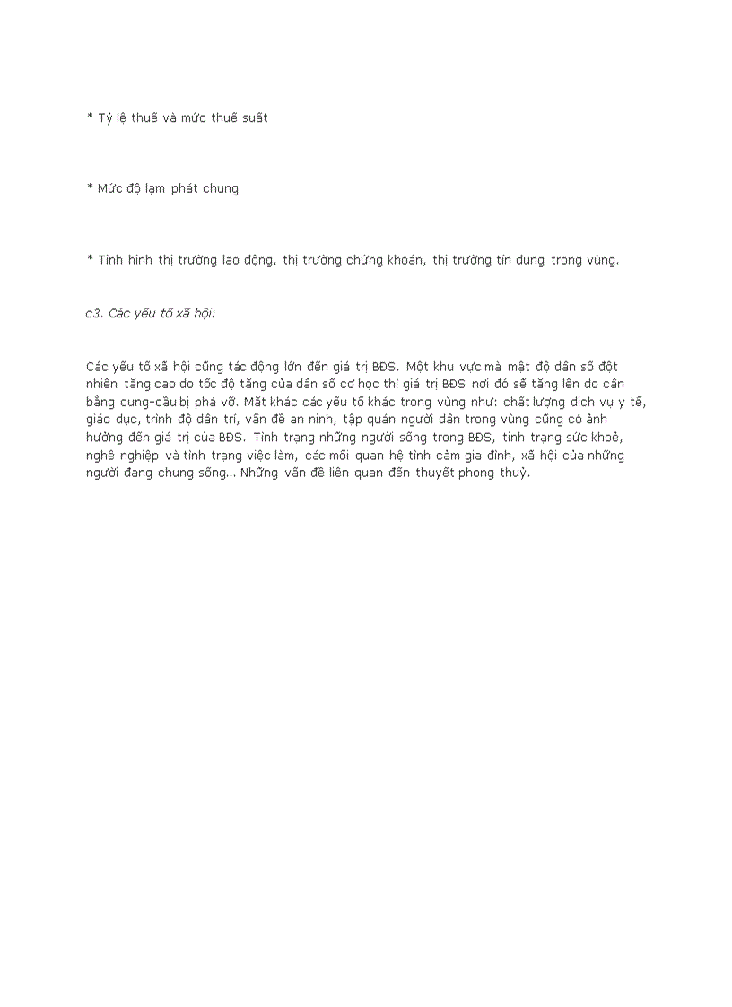 image for page Các yếu tố ảnh hưởng đến giá bất động sản