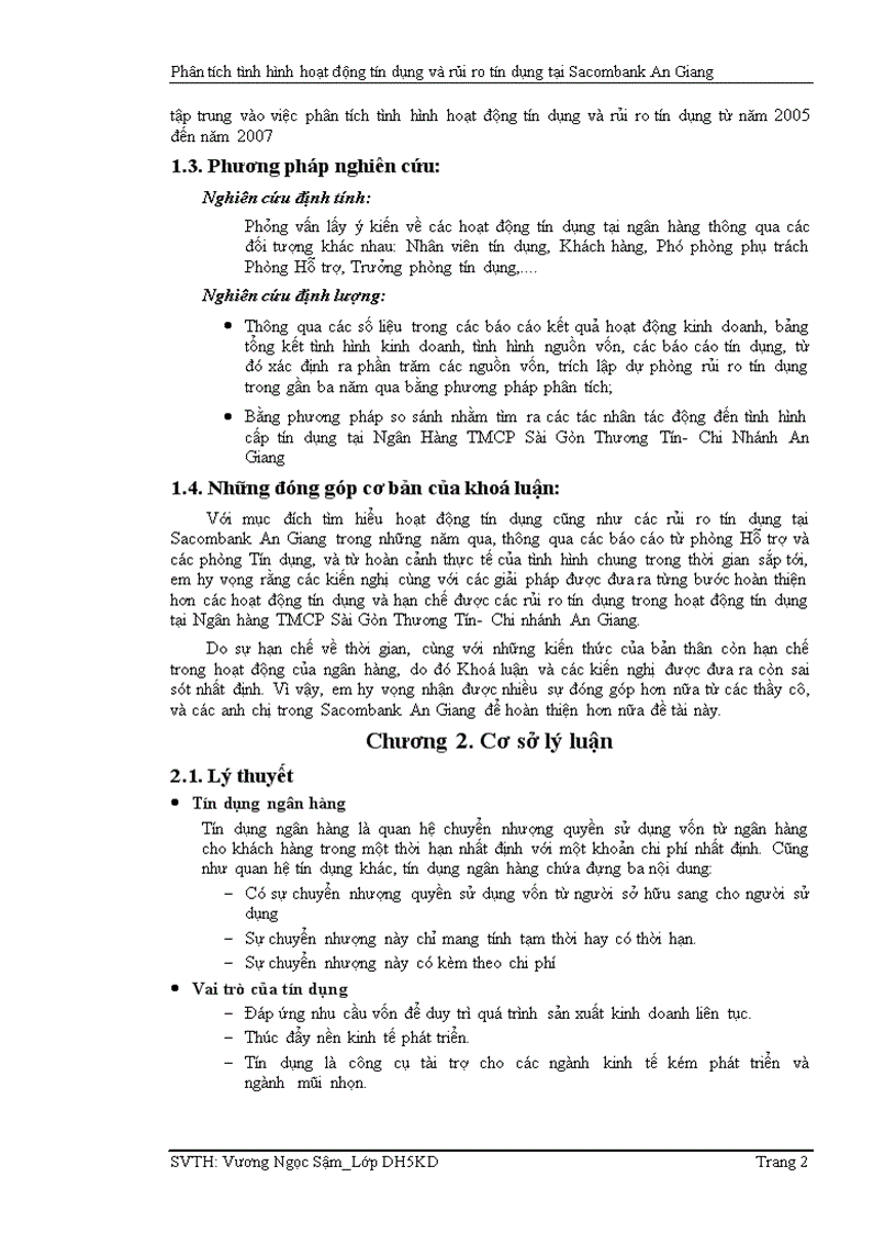 image for page Phân tích tình hình hoạt động tín dụng và rủi ro tín dụng tại ngân hàng tmcp sài gòn thương tín chi nhánh an giang