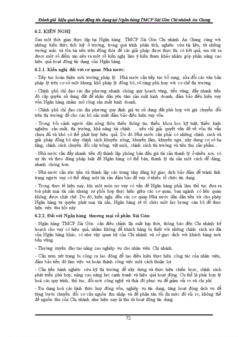image for page Đánh giá hiệu quả hoạt động tín dụng tại ngân hàng thương mại cổ phần sài gòn chi nhánh an giang