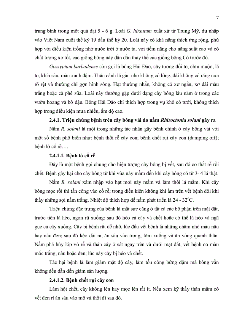 image for page KHẢO SÁT SỰ ĐA DẠNG DI TRUYỀN CỦA NẤM Rhizoctonia solani GÂY BỆNH TRÊN CÂY BÔNG VẢI Ở VIỆT NAM