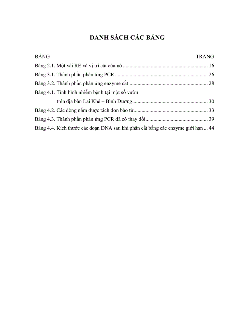 image for page HÂN TÍCH ĐA DẠNG DI TRUYỀN QUẦN THỂ NẤM Corynespora cassiicola Berk Curt Wei GÂY BỆNH TRÊN CÂY CAO SU Hevea brasiliensis Muell Arg TẠI LAI KHÊ BẾN CÁT BÌNH DƯƠNG BẰNG PHƯƠNG PHÁP RFLP P