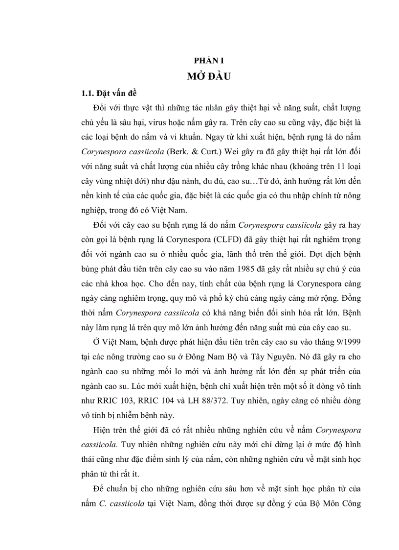 image for page HÂN TÍCH ĐA DẠNG DI TRUYỀN QUẦN THỂ NẤM Corynespora cassiicola Berk Curt Wei GÂY BỆNH TRÊN CÂY CAO SU Hevea brasiliensis Muell Arg TẠI LAI KHÊ BẾN CÁT BÌNH DƯƠNG BẰNG PHƯƠNG PHÁP RFLP P