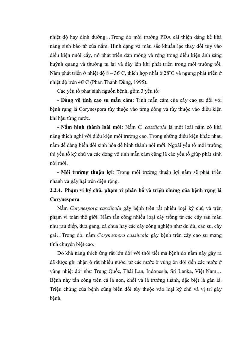 image for page HÂN TÍCH ĐA DẠNG DI TRUYỀN QUẦN THỂ NẤM Corynespora cassiicola Berk Curt Wei GÂY BỆNH TRÊN CÂY CAO SU Hevea brasiliensis Muell Arg TẠI LAI KHÊ BẾN CÁT BÌNH DƯƠNG BẰNG PHƯƠNG PHÁP RFLP P