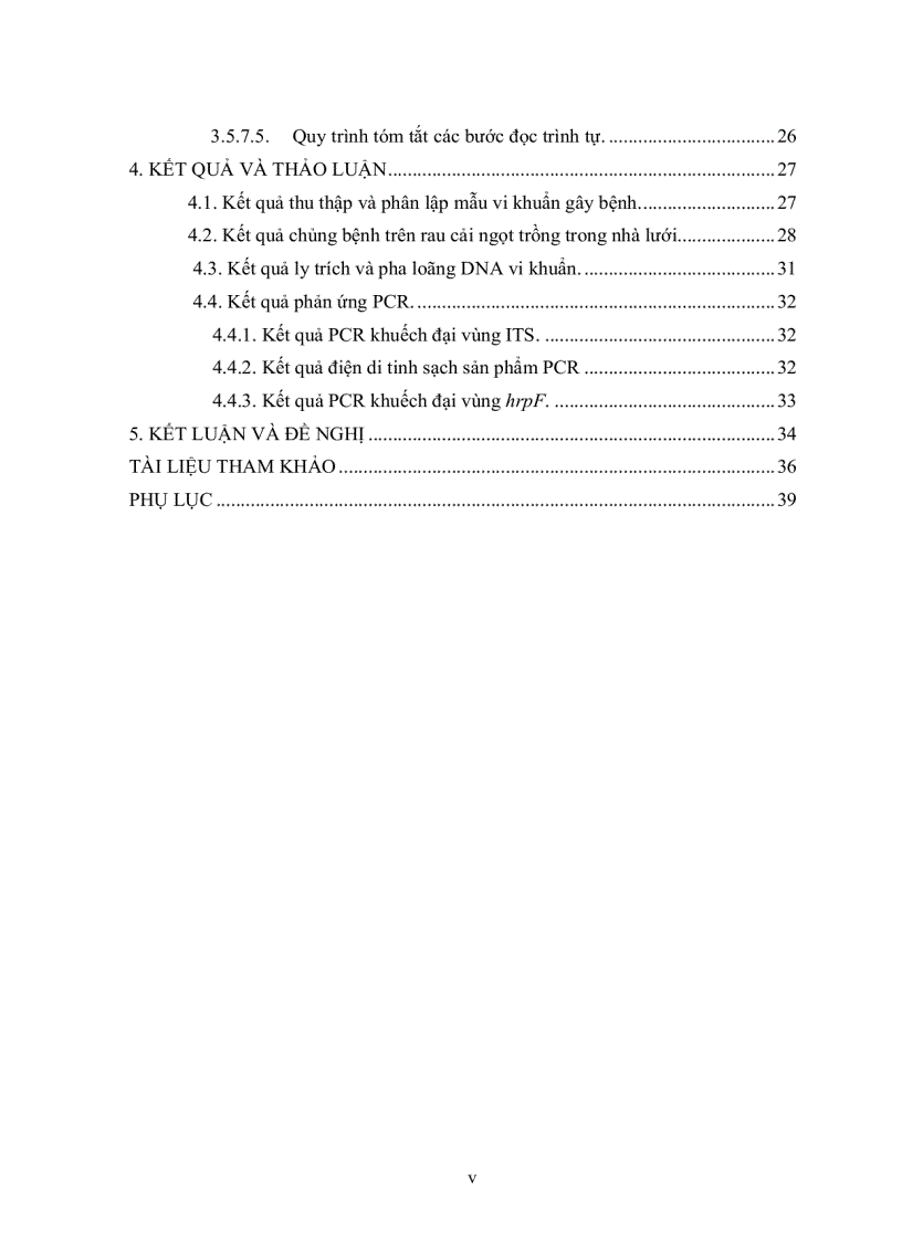 image for page Phân lập và định danh tác nhân gây bệnh đốm lá cây cải ngọt tại Tp HCM bằng phương pháp PCR và giải trình vùng 16S 23S rDNA