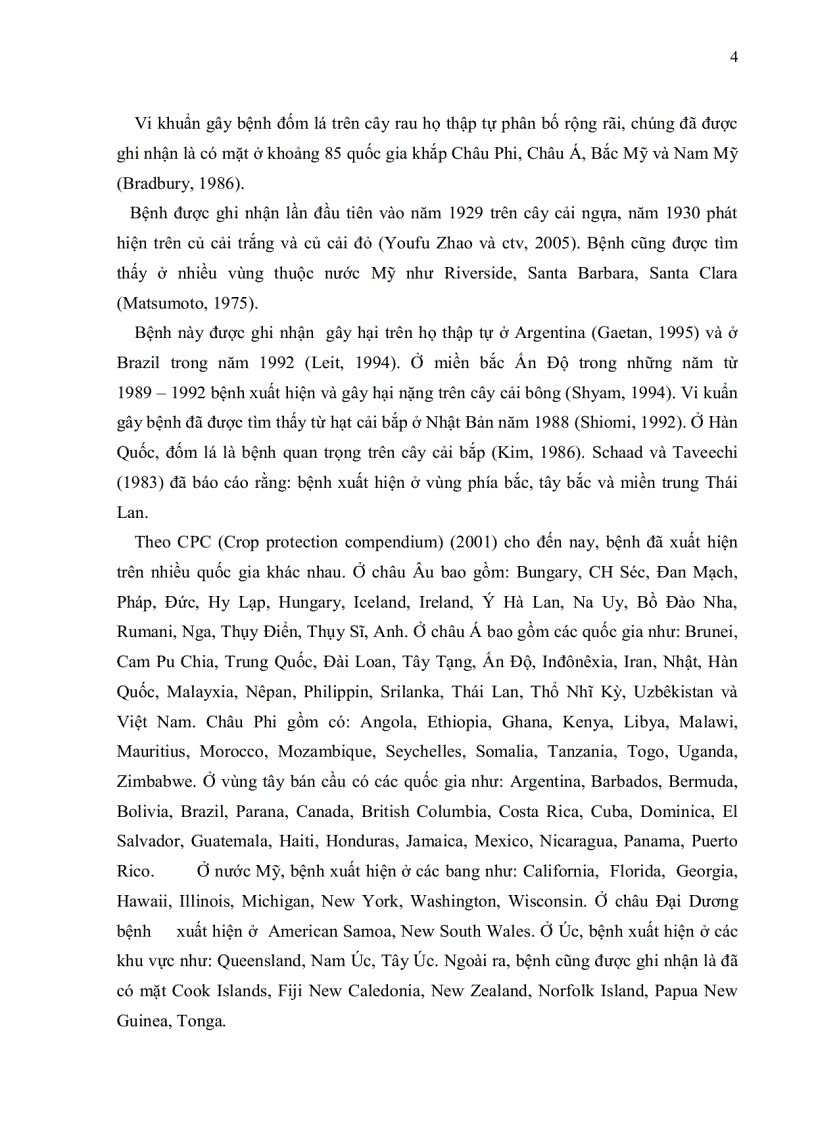 image for page Phân lập và định danh tác nhân gây bệnh đốm lá cây cải ngọt tại Tp HCM bằng phương pháp PCR và giải trình vùng 16S 23S rDNA