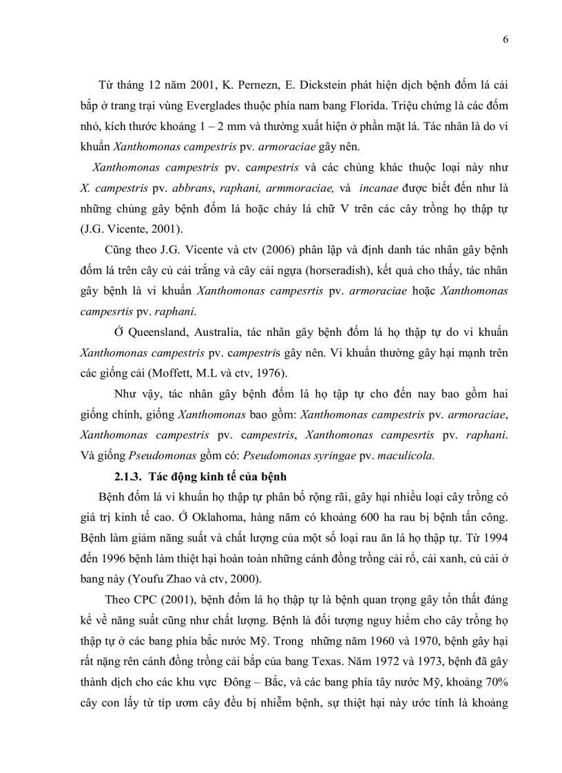 image for page Phân lập và định danh tác nhân gây bệnh đốm lá cây cải ngọt tại Tp HCM bằng phương pháp PCR và giải trình vùng 16S 23S rDNA