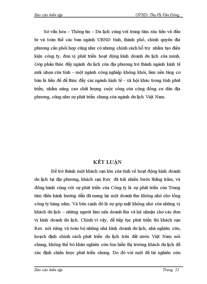 image for page Thực tập tại khách sạn REX