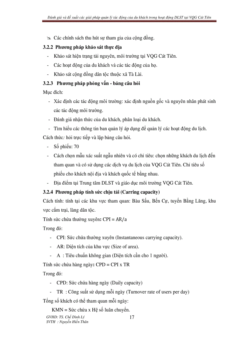 image for page Đánh giá và đề xuất các giải pháp quản lý tác động của du khách trong hoạt động du lịch sinh thái tại vườn quốc gia cát tiên