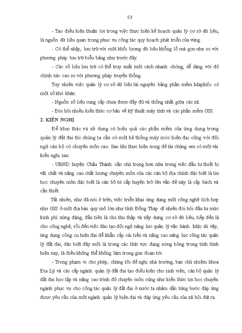 image for page Ứng dụng gis trong xây dựng cơ sở dữ liệu tài nguyên đất đai phục vụ công tác quản lý đất đai huyện châu thành tỉnh đồng tháp