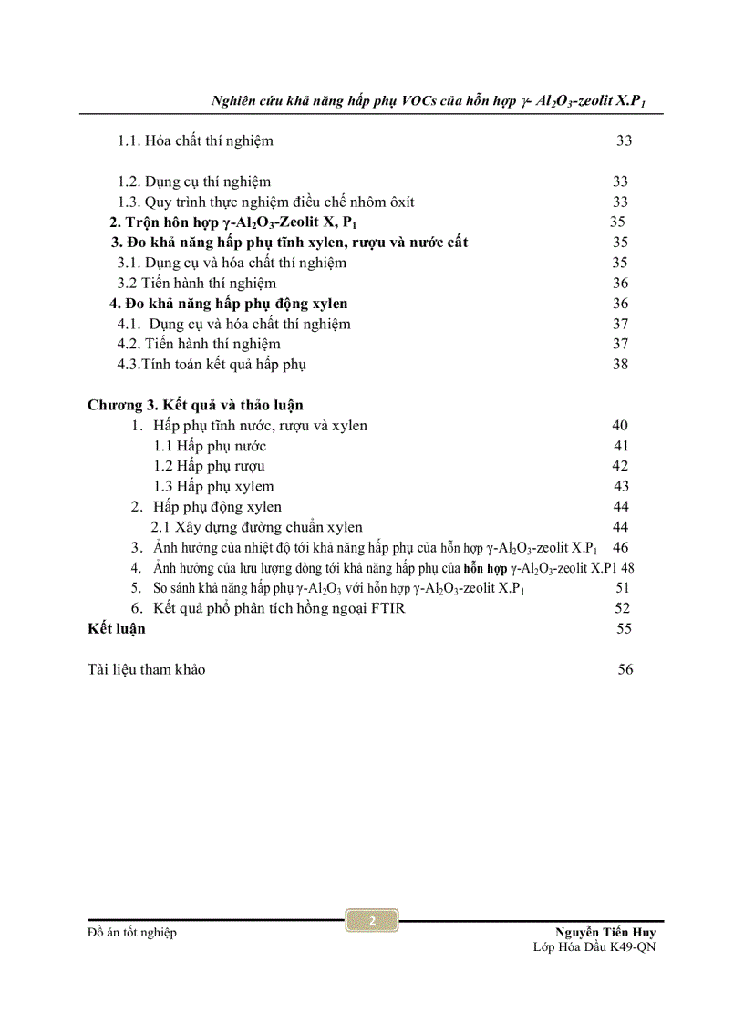 image for page Nghiên cứu khả năng hấp phụ VOCs của hỗn hợp y Al2O3 zeolit X P