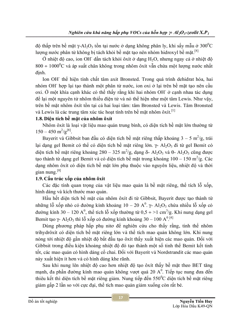 image for page Nghiên cứu khả năng hấp phụ VOCs của hỗn hợp y Al2O3 zeolit X P