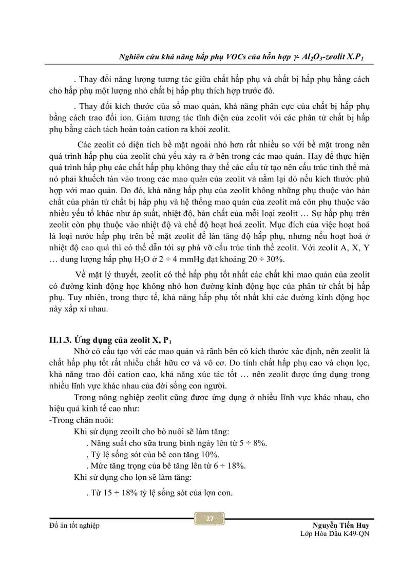image for page Nghiên cứu khả năng hấp phụ VOCs của hỗn hợp y Al2O3 zeolit X P