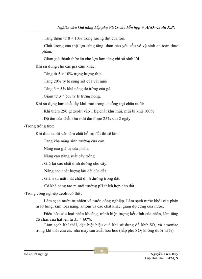 image for page Nghiên cứu khả năng hấp phụ VOCs của hỗn hợp y Al2O3 zeolit X P