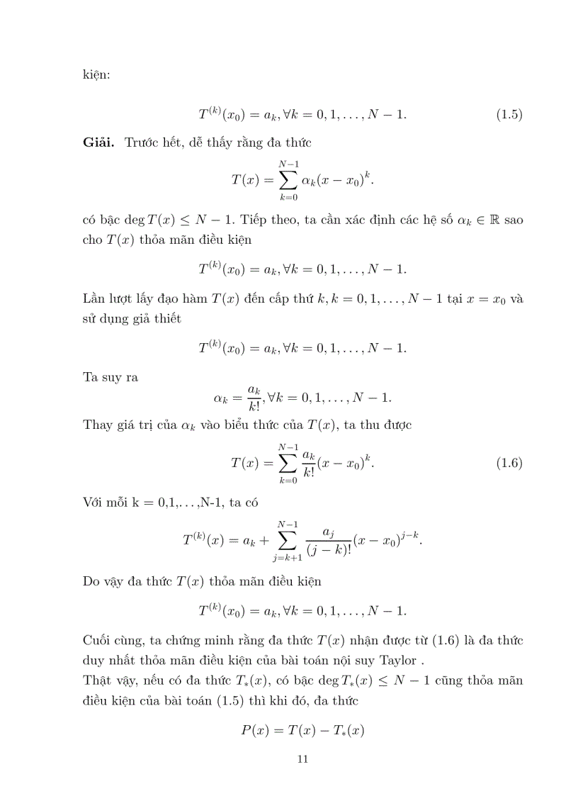 image for page Công thức Khai triển Taylor Gontcharov và áp dụng