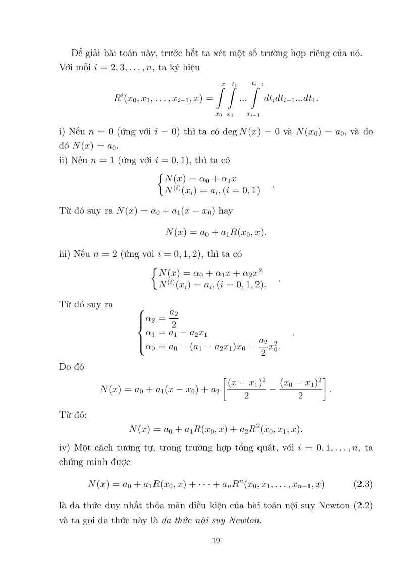 image for page Công thức Khai triển Taylor Gontcharov và áp dụng