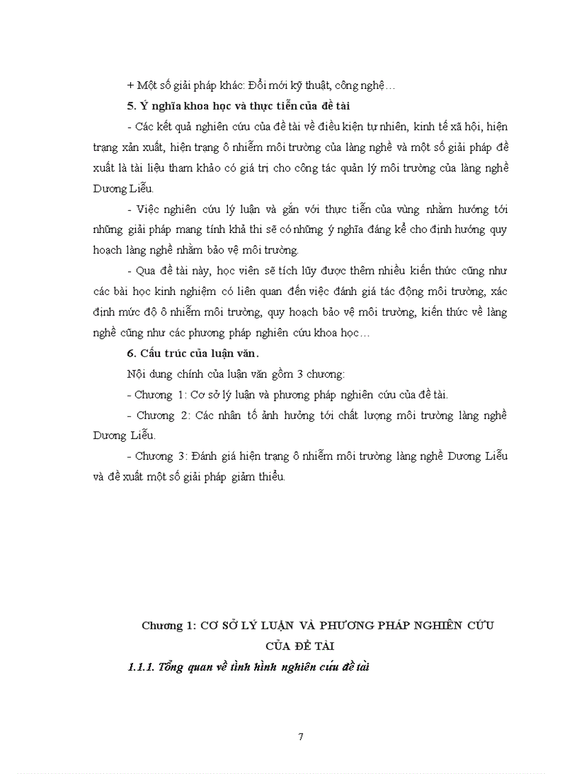 image for page Đánh giá hiện trạng ô nhiễm môi trường phục vụ phát triển bền vững làng nghề chế biến thực phẩm Dương Liễu huyện Hoài Đức thành phố Hà Nội