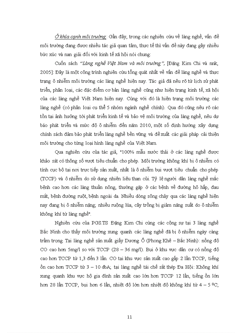 image for page Đánh giá hiện trạng ô nhiễm môi trường phục vụ phát triển bền vững làng nghề chế biến thực phẩm Dương Liễu huyện Hoài Đức thành phố Hà Nội