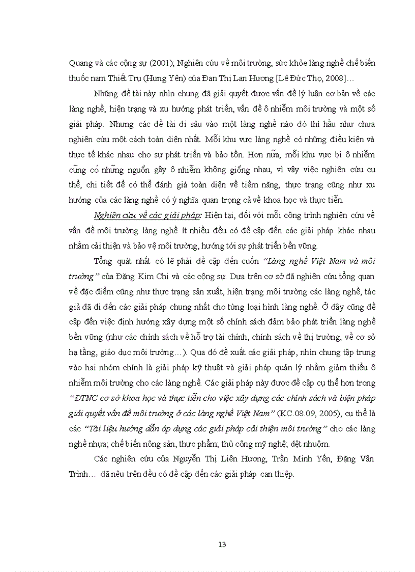 image for page Đánh giá hiện trạng ô nhiễm môi trường phục vụ phát triển bền vững làng nghề chế biến thực phẩm Dương Liễu huyện Hoài Đức thành phố Hà Nội