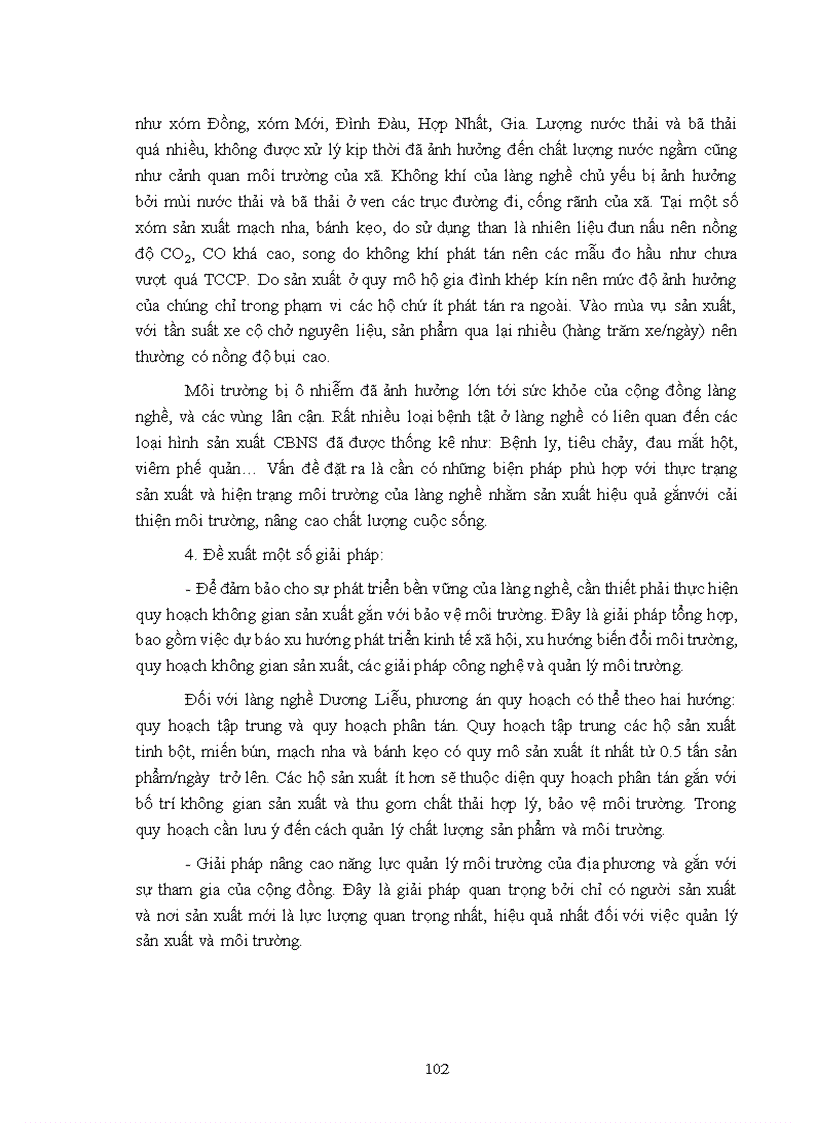 image for page Đánh giá hiện trạng ô nhiễm môi trường phục vụ phát triển bền vững làng nghề chế biến thực phẩm Dương Liễu huyện Hoài Đức thành phố Hà Nội