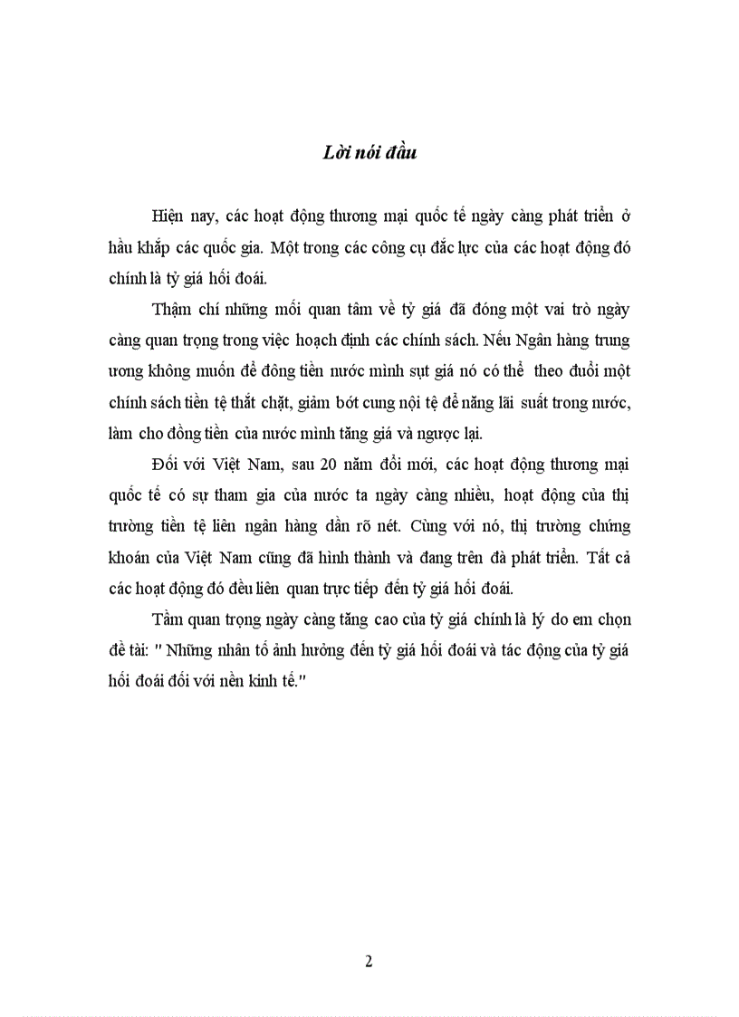 image for page Những nhân tố ảnh hưởng đến tỷ giá hối đoái và tác động của tỷ giá hối đoái đối với nền kinh tế