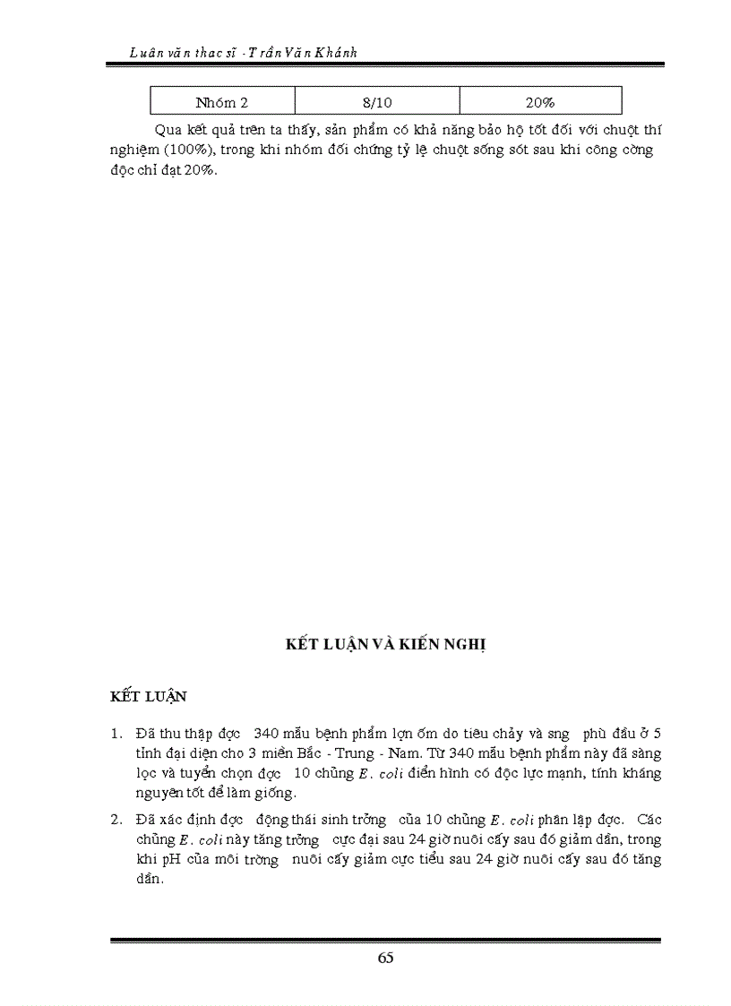 image for page Nghiên cứu chế tạo kháng thể qua lòng đỏ trứng gà để phòng chống tiêu chảy và sưng phù đầu do E coli ở lợn