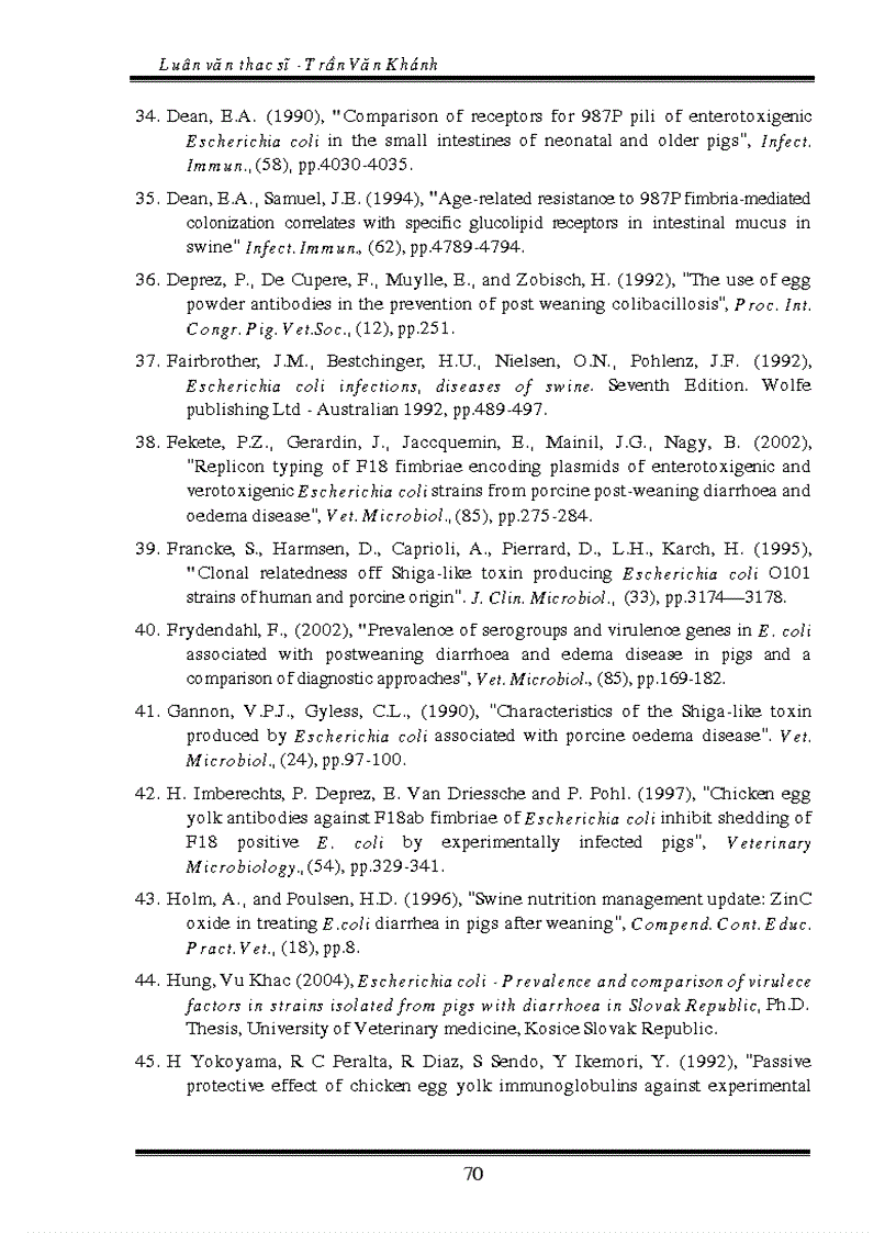 image for page Nghiên cứu chế tạo kháng thể qua lòng đỏ trứng gà để phòng chống tiêu chảy và sưng phù đầu do E coli ở lợn