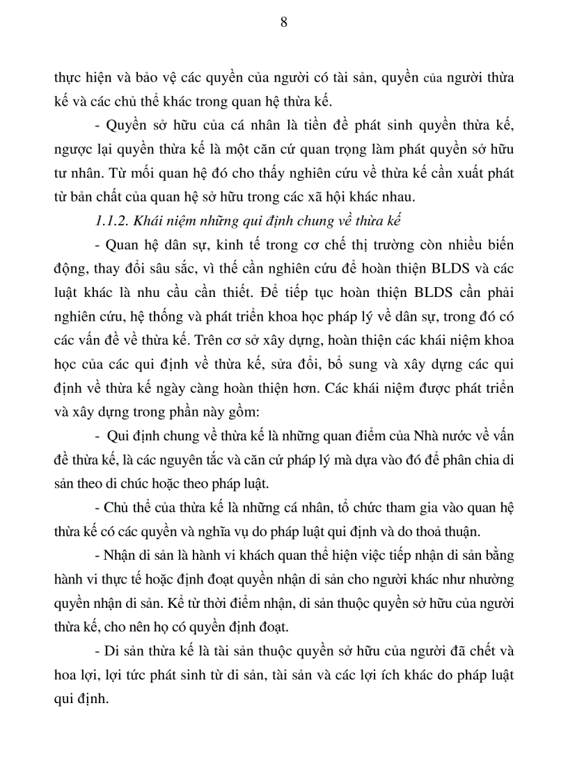 image for page Cơ sở lý luận và thực tiễn của những qui định chung về thừa kế trong Bộ luật Dân sự