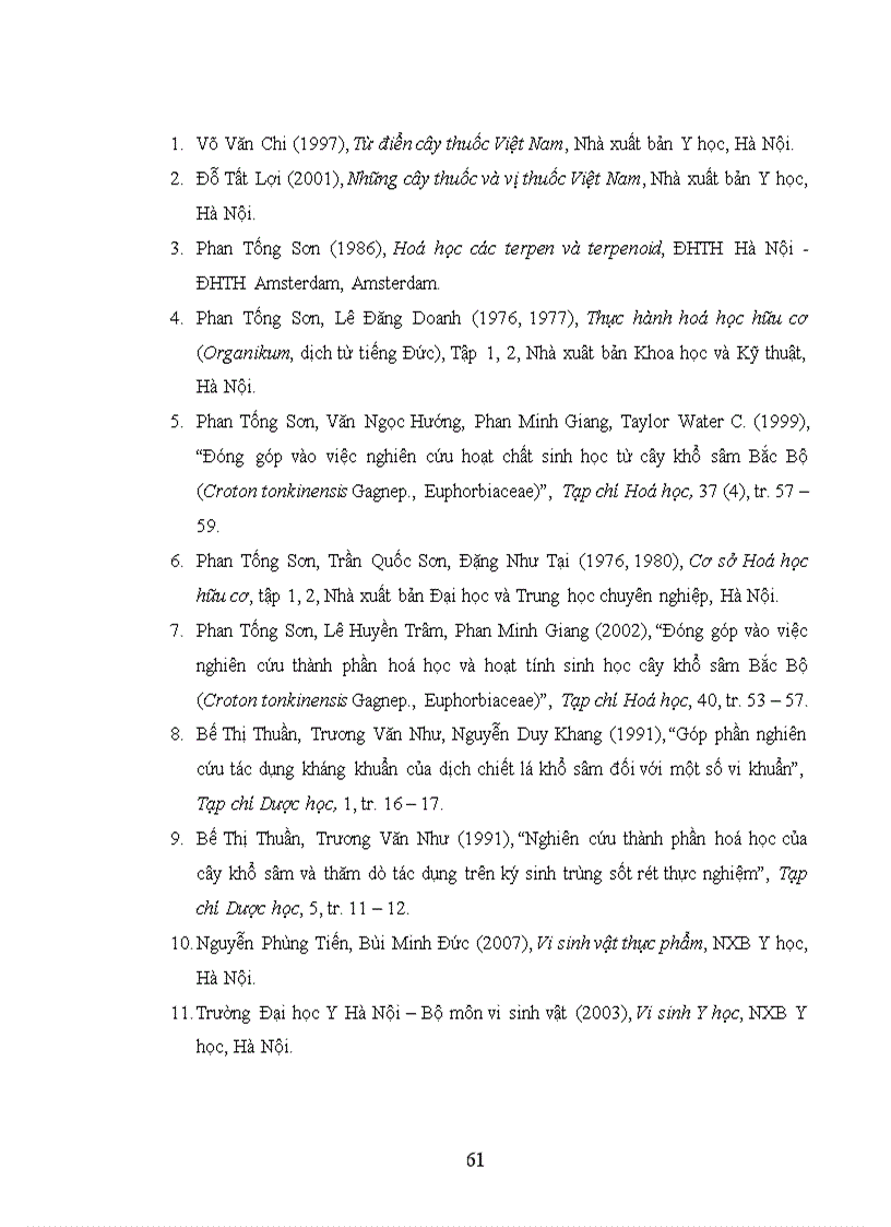image for page Nghiên cư u bán tổng hợp các dẫn xuất của ent kauran diterpenoid từ cây khổ sâm Bắc Bộ Croton tonkinensis Gagnep Euphorbiaceae và khảo sát hoạt tính sinh học của chúng