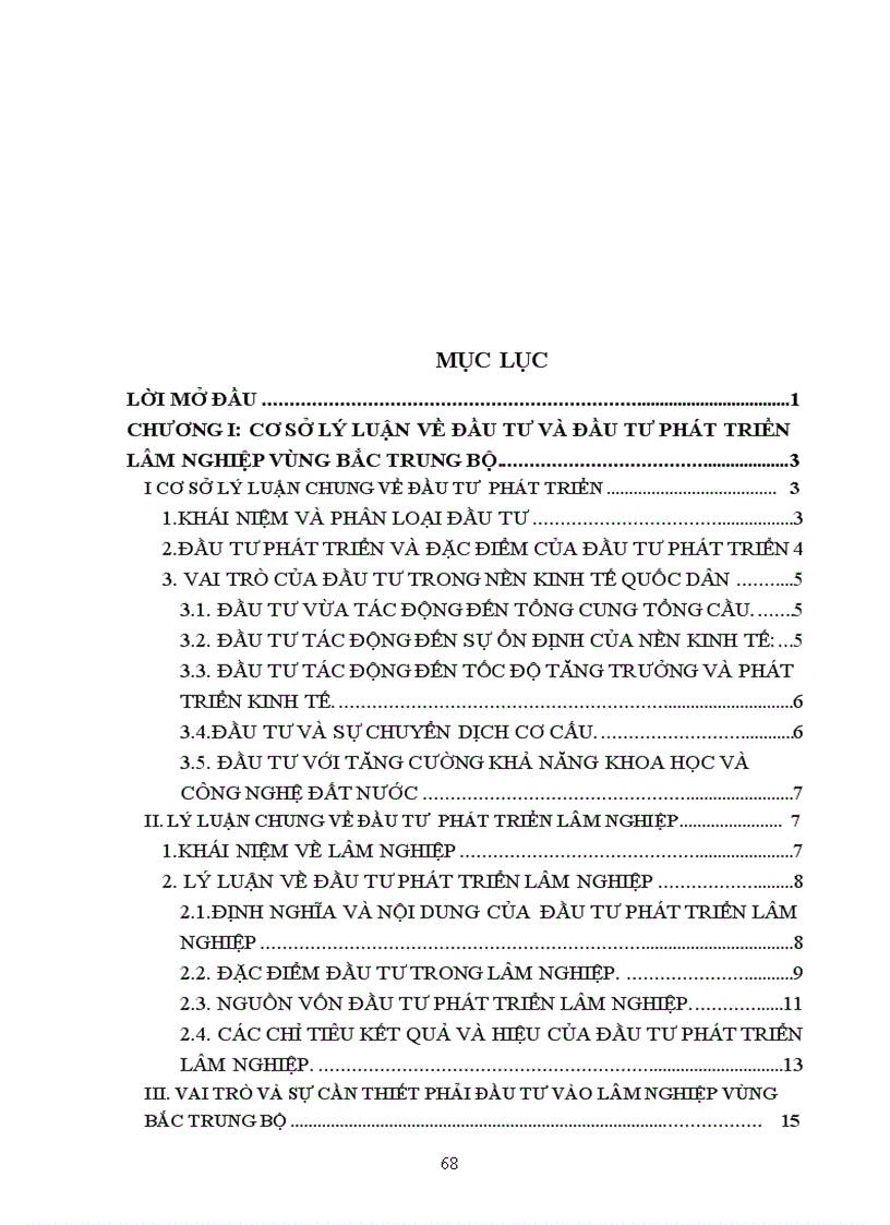 image for page Thực trạng Một số Giải pháp đẩy mạnh đầu tư phát triển lâm nghiệp vùng Bắc Trung Bộ Việt Nam