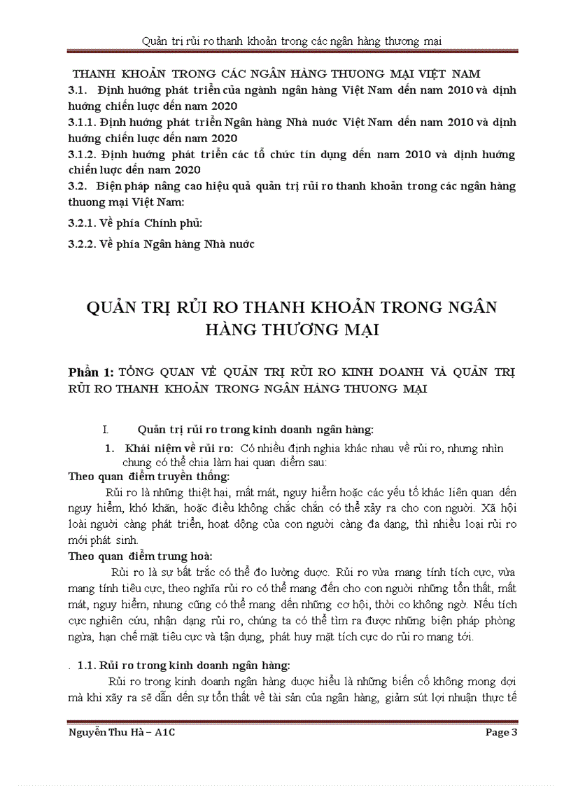 image for page Tiểu luận quản trị rủi ro thanh khoản trong ngân hàng thương mại