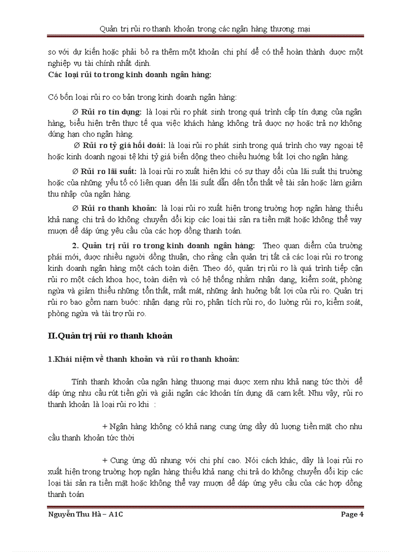 image for page Tiểu luận quản trị rủi ro thanh khoản trong ngân hàng thương mại