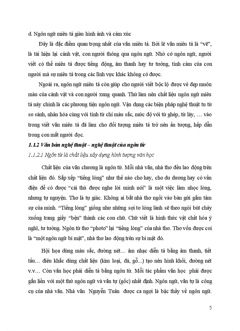 image for page Bình giá vẻ đẹp ngôn từ và xây dựng bài tập đọc hiểu giúp học sinh cảm nhận được vẻ đẹp của ngôn từ trong bài văn miêu tả lớp 4